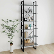 Visoki ormaric siva boja hrasta 80x30x210 cm konstruirano drvo