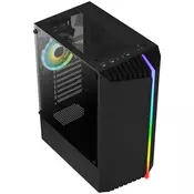 Aerocool Bionic v2 Midi-Tower, RGB, Tempered Glass - schwarz ACCM-PV34113.11