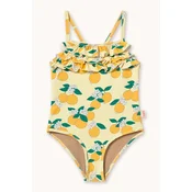 Enodelne otroške kopalke Tinycottons ORANGES SWIMSUIT