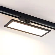 Arcchio Hairis 3-fazna LED plošča, 30 cm, črna, 3000 K - Študija/pisarna - Sodobni - črna (RAL 9011) - Plastika