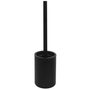 X-ROUND BLACK prostostoječa straniščna krtača, črna mat - Črna - 90x380x90 mm - Sapho - X-ROUND - 24 - Iz nerjavečega jekla - Ščetka za stranišče - Krožni - 90 - 380 - 90 - According to recommendation - 14
