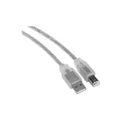 Hama (45022) kabl za &scaron;tampac USB A (mu&scaron;ki) na USB B (mu&scaron;ki) 3m sivi