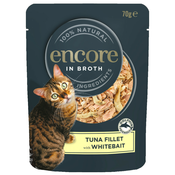 Ekonomicno pakiranje Encore Cat Pouch 48 x 70 g - Tuna i sitna riba (mlade ribice)