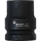1/2 udarni nastavek, šesterokotni, kratek, 17 mm