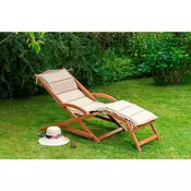 Gardenson VRTNI LEŽALNIK zelena, bež, barve lesa evkaliptusa