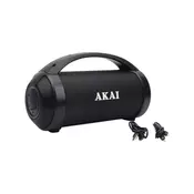 AKAI ABTS-21H Prenosni zvočnik, 6.5W, Bluetooth, FM radio, USB, črn