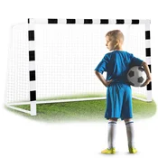 Neo-Sport Nogometni gol 300 x 200 x 90 cm NS-465 črno-bel