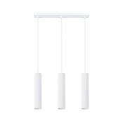 Sollux SL.1537 - Luster na sajli KARBON 3xGU10/10W/230V bela