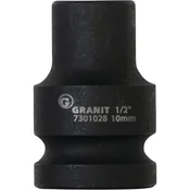 1/2 udarni nastavek, šesterokotni, kratek, 10 mm