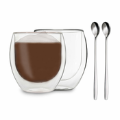Feelino DUOS Jumbo, dvostenski kozarci 410 ml, vključno z žlico (5XDDQ299IG)