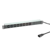 ROLINE 19.07.1629 produžni kabel 2 m 8 utičnice naizmjenične struje U zatvorenom Aluminij