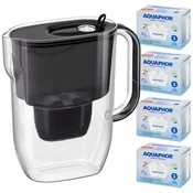 shumee Vrč za filtriranje črne vode Aquaphor Fresh 3,2 l s 4 kartušami Maxfor+