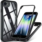 Hibridni Full body ovitek Techsuit ColorVerse 360 za iPhone SE 2022/iPhone SE 2020/iPhone 8/iPhone 7 - black