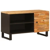 TV ormar s policom Smeda 80 x 33 x 46 cm Cvrsto drvo manga