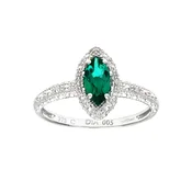 DIAMANT LETERNEL Prstan srebrna