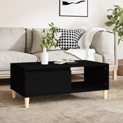 vidaXL vidaXL Klubska mizica črna 90x50x36,5 cm inženirski les, (20715587)