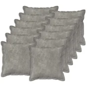 vidaXL Prevleka za blazino 12 pcs HOUTEN Svetlo siva 40 x 40 cm