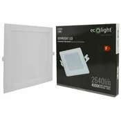 LED stropna svetilka P/T kvadratna 24W 4000K bela DL-1