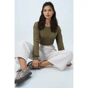 Trend Alacati Stili Ženska bluza Alc-X14393, Maslinasta