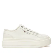 Superge Tommy Jeans Tjw Foxing Flatform Lc EN0EN02736 Bela
