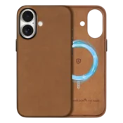 SHIELDON magnetni ovitek za iPhone 16 6,1 – rjav