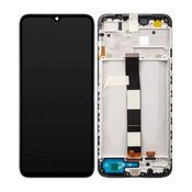 Xiaomi Redmi 10A 220233L2C 220233L2G - LCD zaslon + steklo na dotik + okvir (Black) TFT