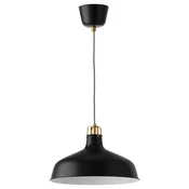 RANARP Viseča svetilka, črna, 38 cm