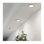 Eglo 901403-SADA 3xLED Vgradna stropna svetilka FUEVA LED/3,7W/230V, premer 8,8 cm, krom