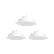 Aigostar - KOMPLET 3x LED RGBW prigušiva ugradna plafonska svetiljka MESH 9W/230V 2700K-6500K precnik 14,5 cm
