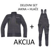 Mix zaščitna oprema GREENDALE delovni set (jakna+hlače farmer), 62