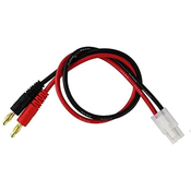Tamiya Charging Cable on 4mm Gold Contact Banana Plug 14AWG 30CM