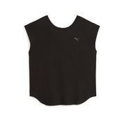 Majica kratkih rukava za jogu Puma Studio Foundation boja: crna, 524845