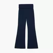Cropp - Flare pantalone - navy