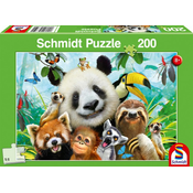 Otroška sestavljanka puzzle 200-delni Schmidt Živalsko Veselje