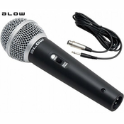 BLOW PRM317 žicani mikrofon, XLR, JACK 6.3 mono, 5m kabel, metal