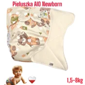 shumee Večnamenski žep za plenice za novorojenčke Coolmax GREEN BEARS