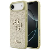 Premium ovitek Guess Fixed Glitter Big 4G za iPhone Air - gold