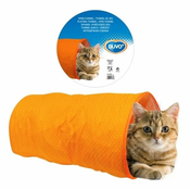 Duvo+ Predor za plazenje za mačke oranžne barve + 50 x 25 x 25 cm