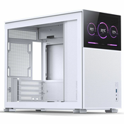 Ohišje Jonsbo D31 MESH Screen Micro-ATX, kaljeno steklo - belo