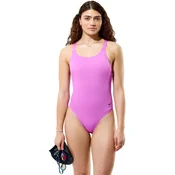 Speedo solid leaderback orchid shine m - uk34