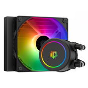ID-Cooling vodno hlajenje za CPU - FX120 ARGB (35,2 dB; maks. 129,39 m3/h; 12 cm, A-RGB LED, črn)