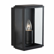 Searchlight 8204BK - Zunanja stenska svetilka BOX 1xE27/60W/230V IP44