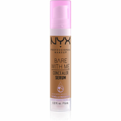 NYX Professional Makeup Bare With Me Concealer Serum vlažilni korektor 2 v 1 odtenek 09 Deep Golden 9,6 ml