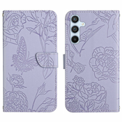 Eleganten etui/ovitek za Samsung S24 5G, Vijoličen, metulji