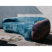 Casa Padrino luxury living room sofa blue/multicolored 260 cm
