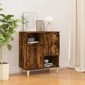 Vidaxl vidaXL Predalnik, dimljen hrast, 60x35x70 cm, material na osnovi lesa
