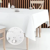 shumee Prt, odporen proti madežem, za 4 letne čase, mehak, vzdržljiv, brezšivni rob, enostaven za vzdrževanje, idealen za poroke, praznike in zabave, 150 x 220 cm, bel