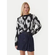 Calvin Klein Pulover Brushed Hairy LV044D343G Črna Regular Fit