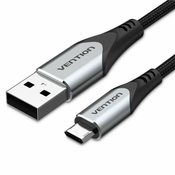 Vention USB 2.0 A Male to Micro-B Male Cable 2M Gray