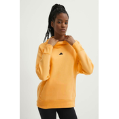 Dukserica adidas Z.N.E za žene, boja: žuta, s kapuljacom, bez uzorka, IS3910